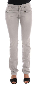 Costume National Gray Wash Cotton Slim Jeans -   -  Costume National.